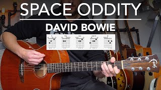 Video thumbnail of "Space Oddity Guitar Lesson - David Bowie - songs on guitar"