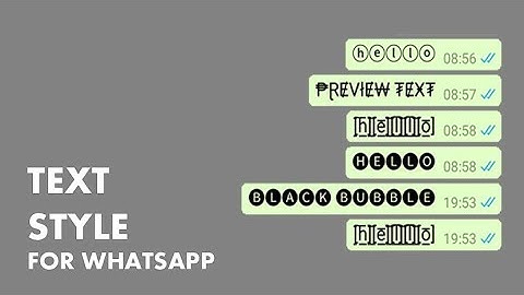 Chat Styles: Cool Text, Stylish Font for Whatsapp