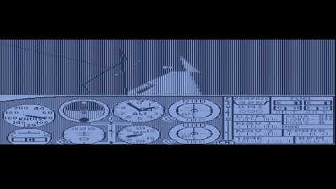 Flight Simulator 2 on Emulated Toshiba T1000