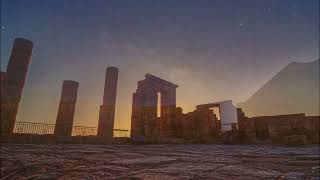 A night in Avdat National Park, from sunset to sunrise at June 1-2, 2022.