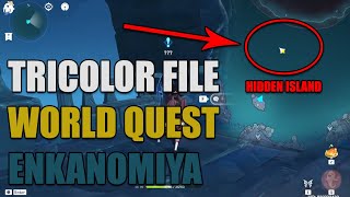 Tricolor File World Quest on the Hidden Island in Enkanomiya | Genshin Impact