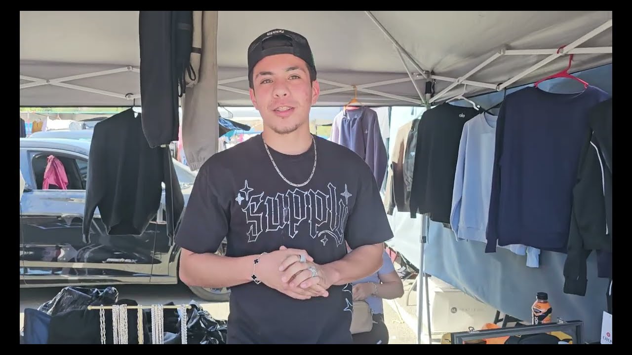 hoy domingo con mi gente en spring valley swap meet