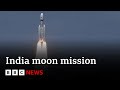 India moon mission rocket blasts into space - BBC News image