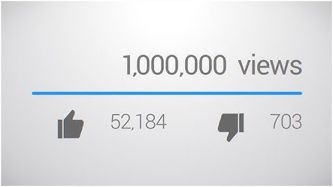 1 Million Views Counter | Videohive Project Templates