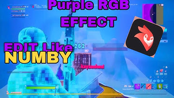 How to make a purple RGB effect like numby IPhone editing tutorial #2