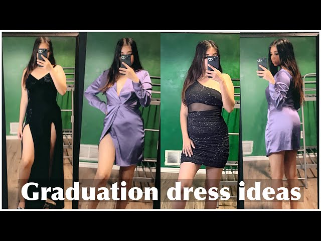 GRADUATION DRESSES IDEAS | TRY ON HAUL - YouTube
