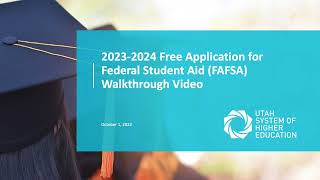 2023-2024 FAFSA Walkthrough Video English