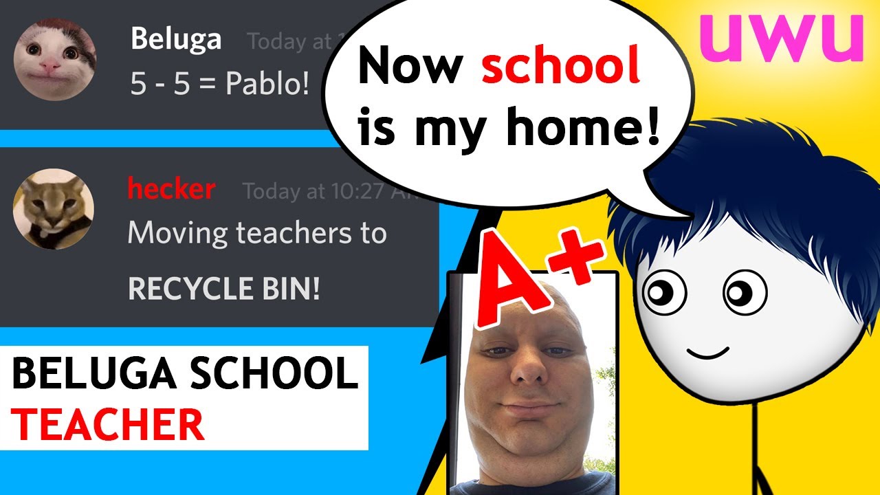 ⁣When Beluga becomes your School Teacher
