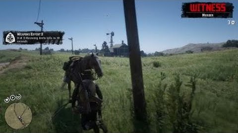 Red Dead Redemption 2 Weapons Expert Challenge #2 - Kill 3 enemies with throwing knives