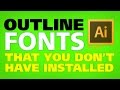 Tips & Tricks: Get outlines of fonts you don