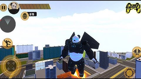 Flying Panda Robot Hero: Police Panda Robot #Part3 - Android Gameplay 1080p60