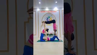 3 people acro yoga pose Follow for more yoga videos#yoga #acro #fitness #yogateacher #yogi