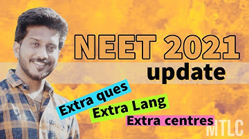 NEET Latest news||Changes In Exam  pattern||NEET 2021 Update