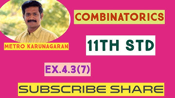 11th Std Maths Ex.4.3(7) Prove that 2nCn = 2^nx 1x3x......(2n-1)/n!