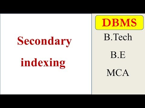 تصویری: شاخص های ثانویه در DBMS چیست؟