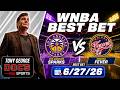 WNBA Pick - Los Angeles Sparks vs Indiana Fever Prediction, 6/27/2026 Free Best Bets & Odds