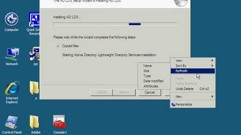 How to configure AD LDS on server 2008 R2