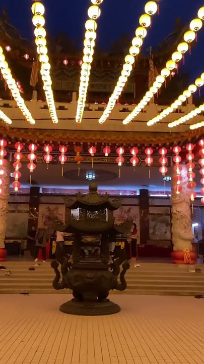 Such a celebration of lanterns at the Chinese Temple in Malaysia