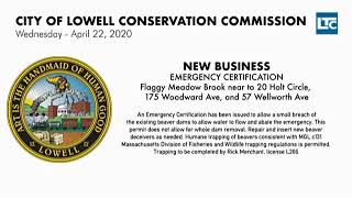 Conservation Commission - April 22, 2020