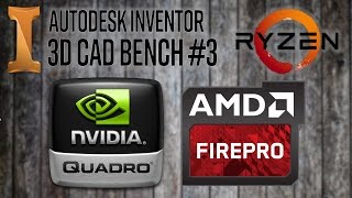 3D CAD PC Hardware Benchmark #3 | Ryzen & Quadro M4000 vs FirePro W9100