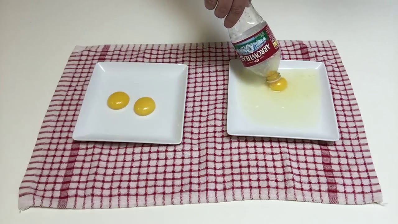 Separate Egg Yolks in Seconds Clever Baking Hack - YouTube