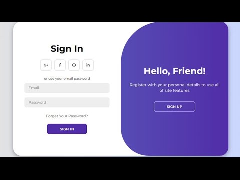 How to create Animated Login Page - YouTube