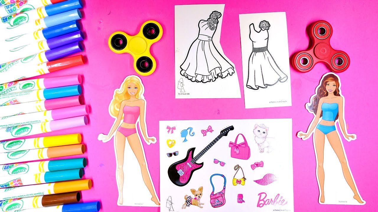 5600 Barbie Coloring Pages Pretty Dress For Free