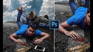 Car Accident | Photo Manipulation | Photoshop Tutorials screenshot 5
