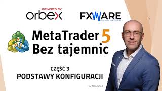 MetaTrader 5 bez tajemnic. Część 3. PODSTAWY KONFIGURACJI.