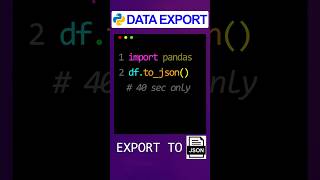 Pandas Library Python Tutorial: Export DF to JSON! #python #coding