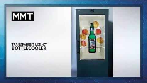 Fridge with Transparent LCD Touch Screen by MMT Germany