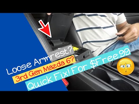 2014 (3rd Gen) Mazda 6 Loose Armrest Quick Fix | $Free.99 Repair