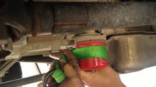 How to remove spin on filter without filter wrench