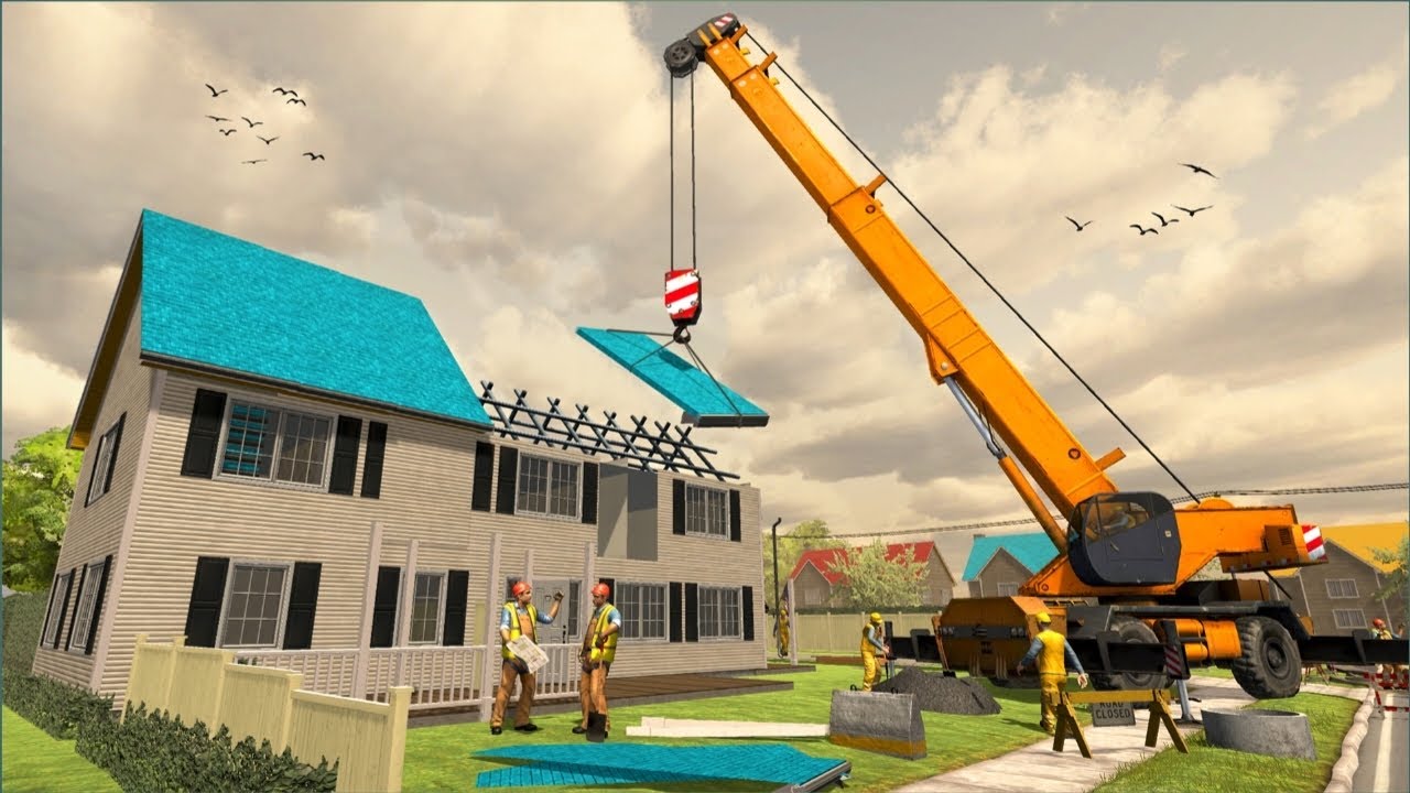 House construction simulator android best game play - YouTube