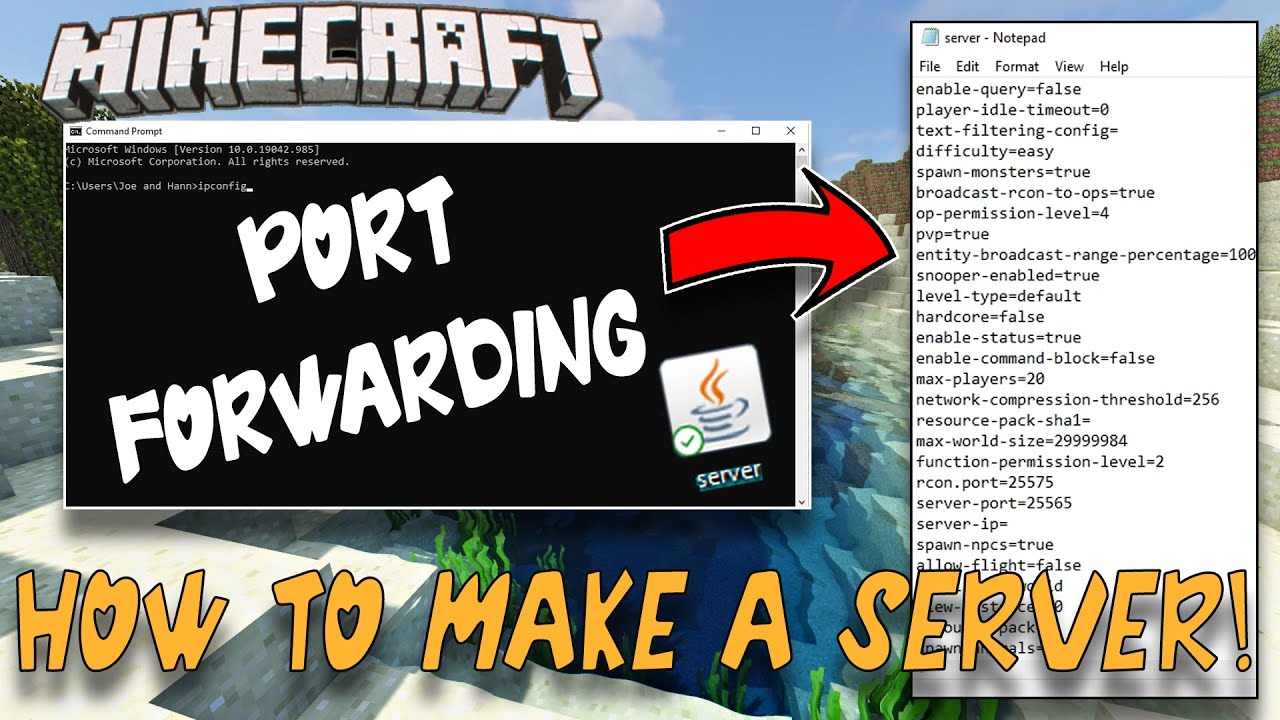 How To Port Forward A Minecraft Server 1.16.5 Easiest & Quickest Way! 2021  - YouTube