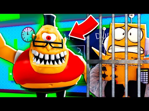 ПОБЕГ ИЗ ШКОЛЫ Роблокс СУМАСШЕДШИЙ МИСТЕР СТИНКИ ОХОТИТСЯ НА МЕНЯ НУБ И ПРО ВИДЕО ROBLOX