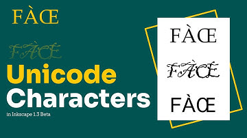 Unicode Characters in Inkscape 1.3 beta