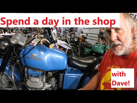 AN EPIC DAY IN MY VINTAGE MOTORCYCLE SHOP!