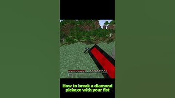 How to break a diamond pickaxe with your fist #minecraft #funny #gaming #memes #short #shorts