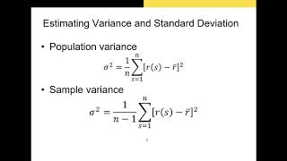 Risk and Return Part 2: Statistical Properties of Returns