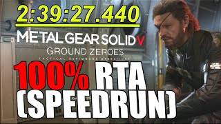 METAL GEAR SOLID V: GROUND ZEROES 100% SPEEDRUN(RTA) 2:39:27.440