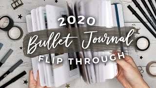 My 2020 Bullet Journal Flip Through | A YEAR IN MY JOURNAL