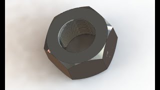 How to create a NUT with THREAD in Solidworks 2018