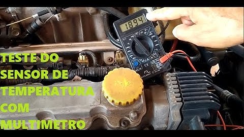 Teste do sensor de temperatura sem tirar do motor.