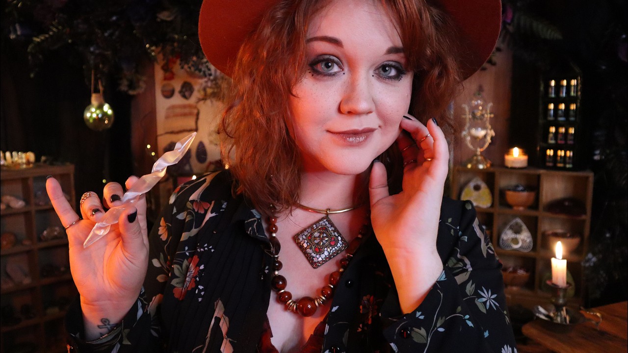 ASMR The Witch's Shop 🌙 Helping You Find Peace, Guidance, and Crystals ✨ (Soft-Spoken ASMR Roleplay)