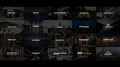 20 Modern Lower Thirds & Titles Premiere Pro Templates