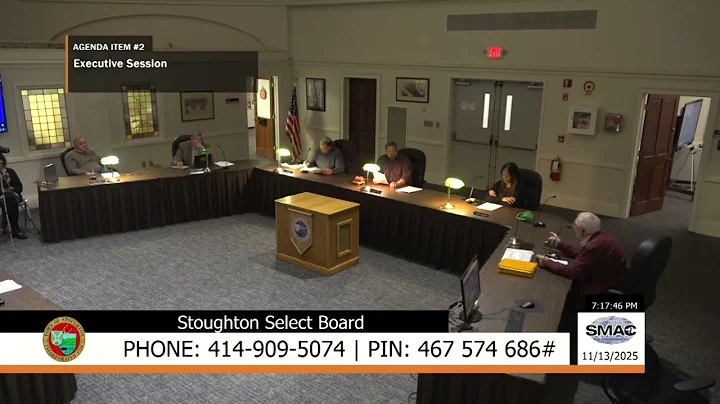 Stoughton Select Board: 11/13/25