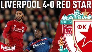 ... chris is here with his thoughts on liverpool's 4-0 win over red
star to put t...