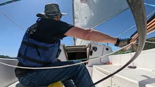 Single-handed foolishness on gusty Clear Lake