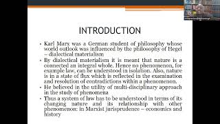 JURISPRUDENCE   MARXIST THEORIES OF LAW AND STATE